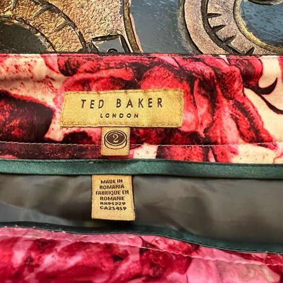 TED Baker virgin wool office skirt vintage EUC gorpcore size 2 - Picture 11 of 11